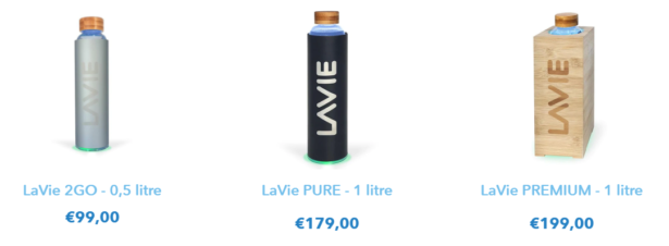 LAVIE Purificateur d'eau LaVie 2GO - 0,5 Litre avec sa bouteille