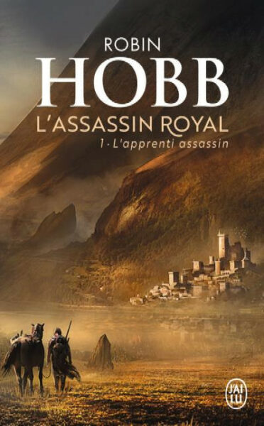 Illustration représentant la couverture du premier tome do roman l'assassin royal au édition j'ai lu